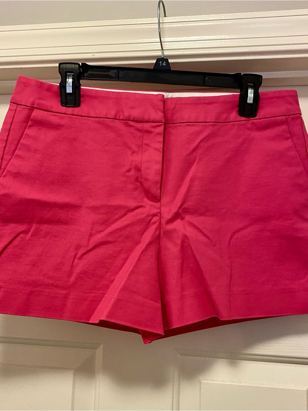 Boden Bright Pink High-Waist Tailored Shorts